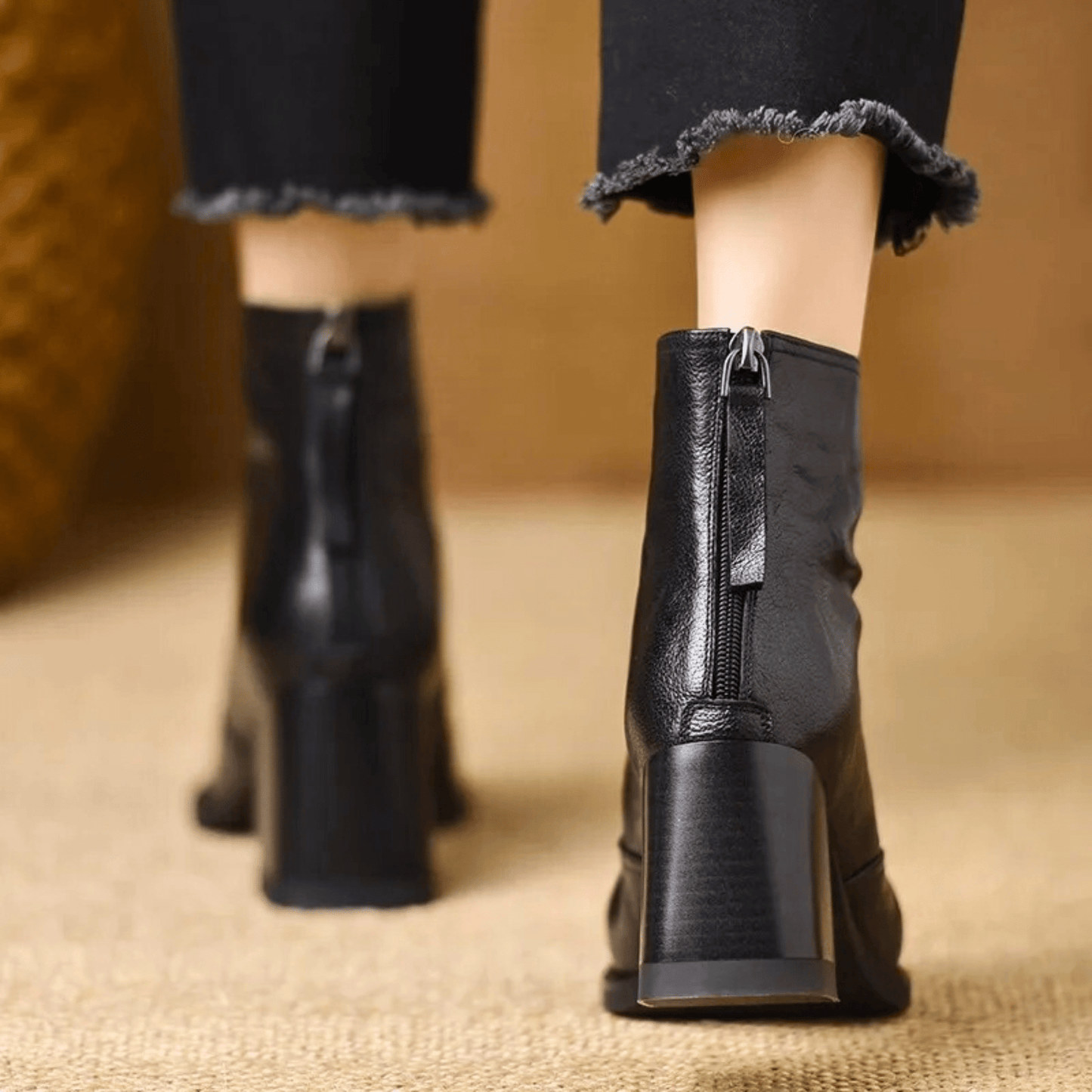Bottines Femme avec Talon Bloc Sculpté Lucyle