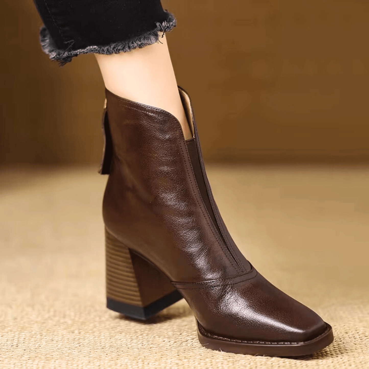 Bottines Femme avec Talon Bloc Sculpté Lucyle