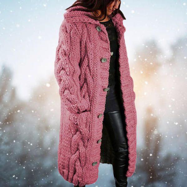 Cardigan Femme Manches Longues en Maille Douce Lucyle