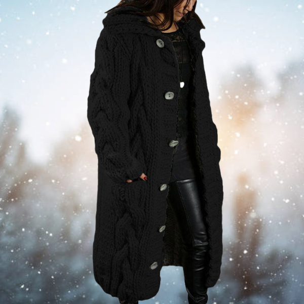 Cardigan Femme Manches Longues en Maille Douce Lucyle