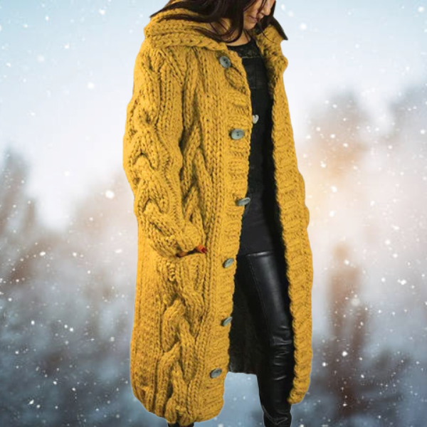 Cardigan Femme Manches Longues en Maille Douce Lucyle