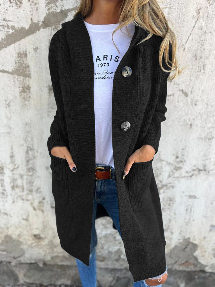 Cardigan Long Femme Ouvert avec Poches Lucyle