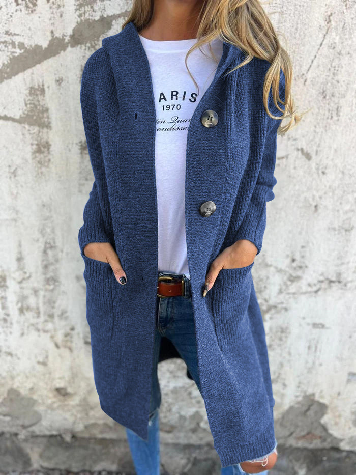 Cardigan Long Femme Ouvert avec Poches Lucyle