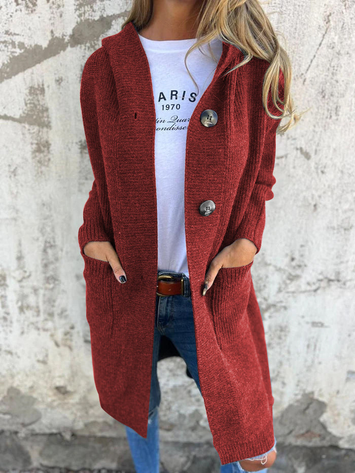 Cardigan Long Femme Ouvert avec Poches Lucyle