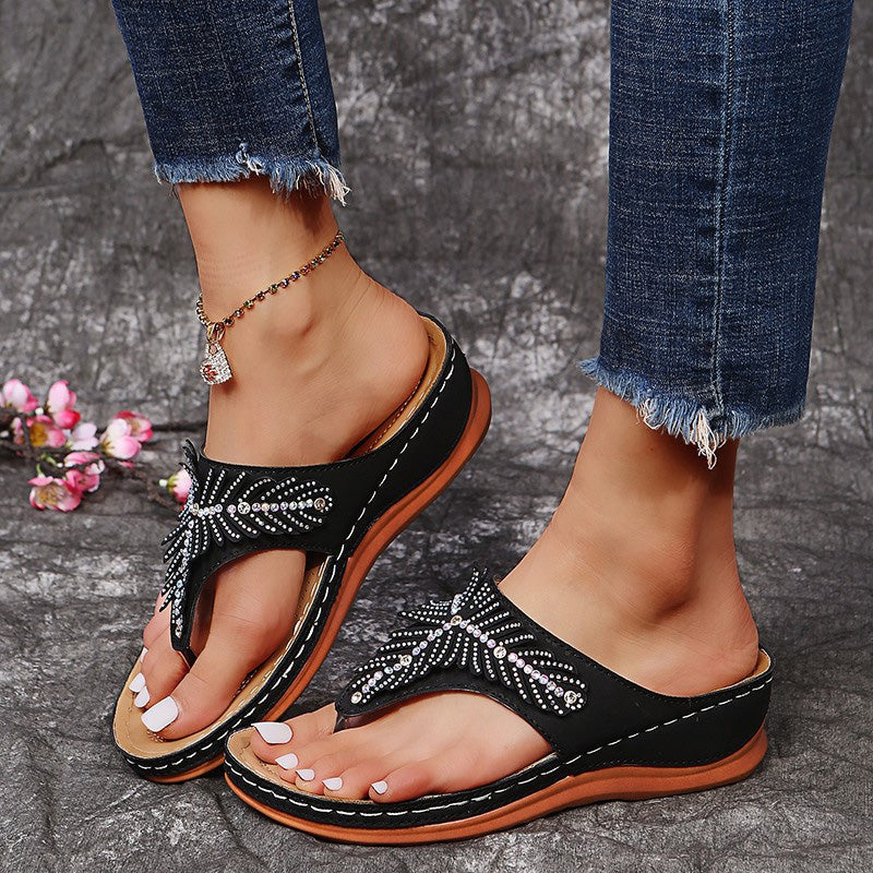 Chaussons Femme avec Confort et Strass Lucyle