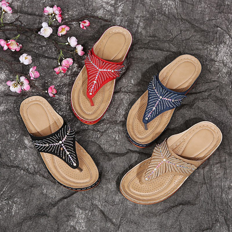 Chaussons Femme avec Confort et Strass Lucyle