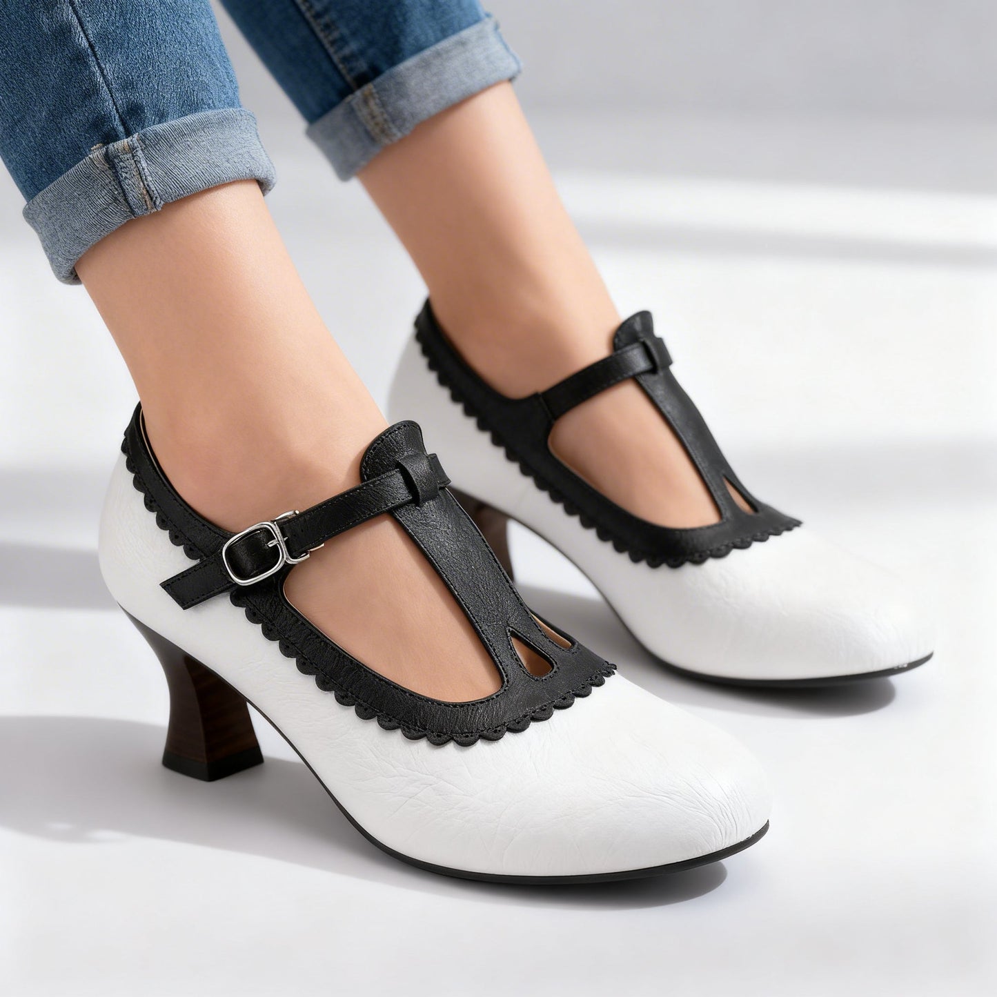Chaussons Femme avec Design Vintage Ondulé Lucyle