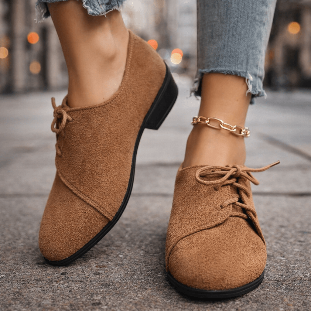 Chaussures Bloc Femme avec Tige en Daim Lucyle