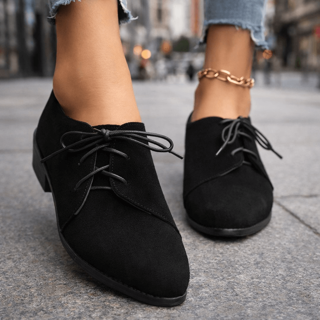 Chaussures Bloc Femme avec Tige en Daim Lucyle