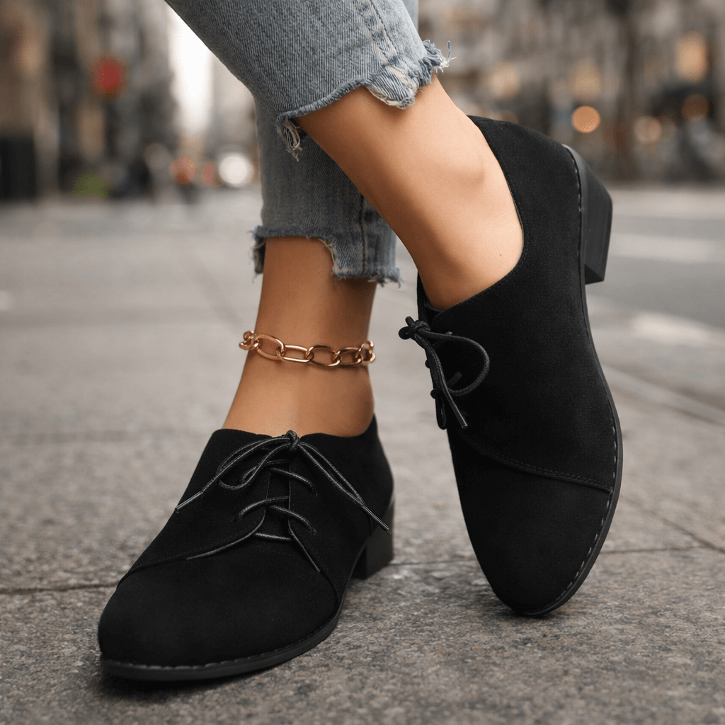 Chaussures Bloc Femme avec Tige en Daim Lucyle