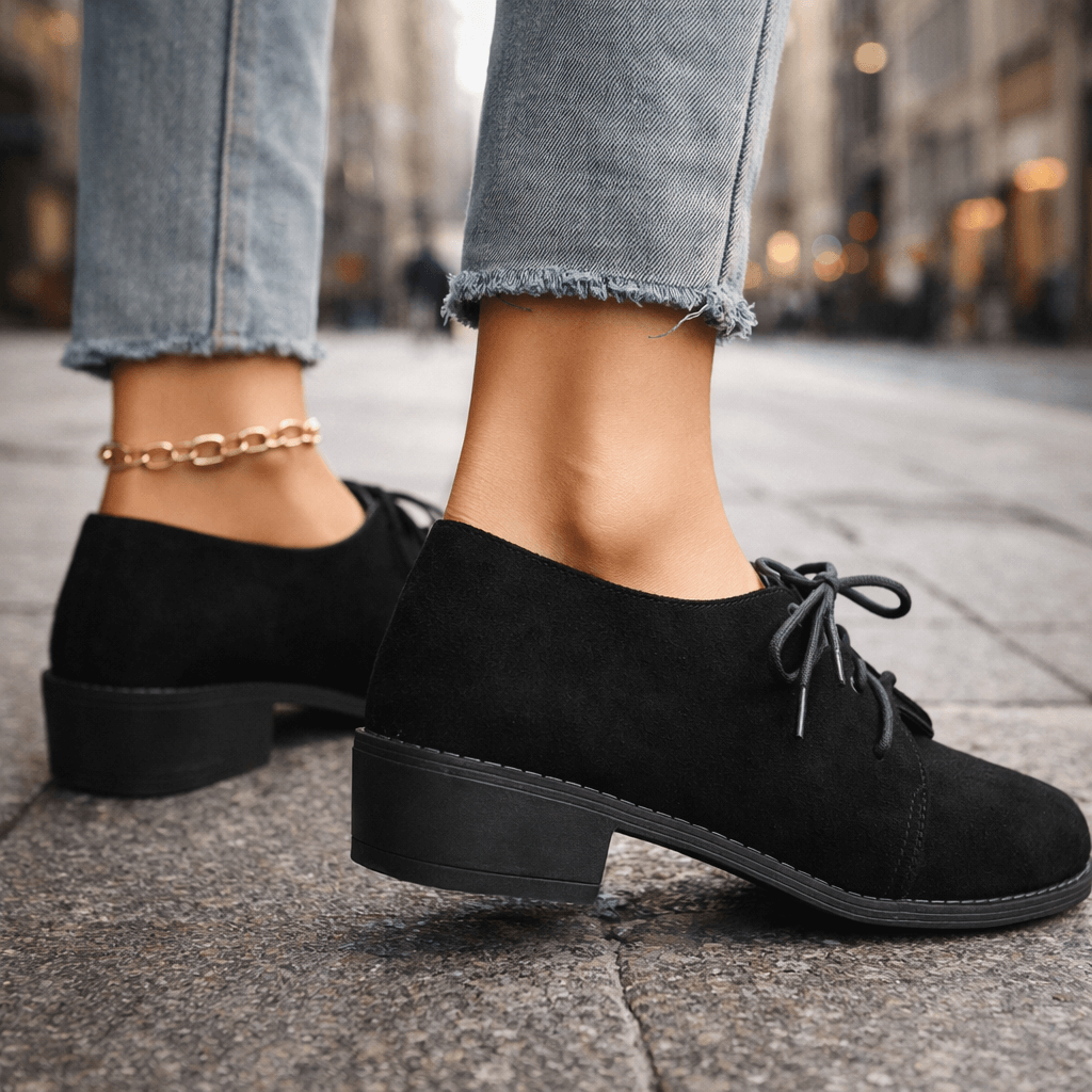 Chaussures Bloc Femme avec Tige en Daim Lucyle