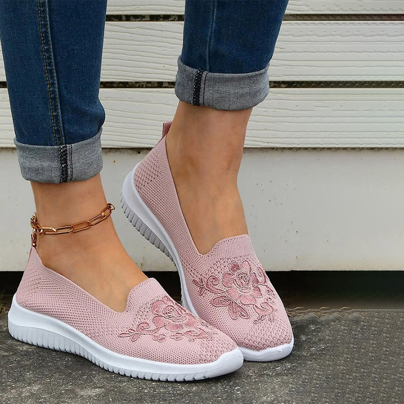 Chaussures Femme avec Broderie Florale Lucyle