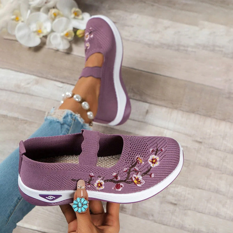 Chaussures Femme avec Broderie Florale Lucyle