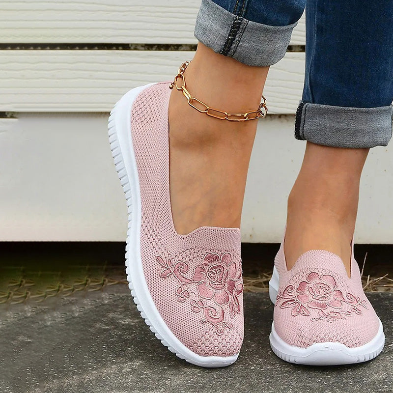 Chaussures Femme avec Broderie Florale Lucyle
