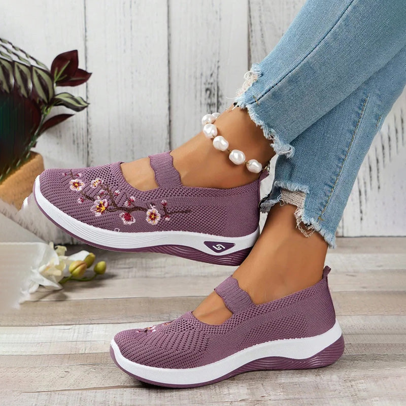 Chaussures Femme avec Broderie Florale Lucyle