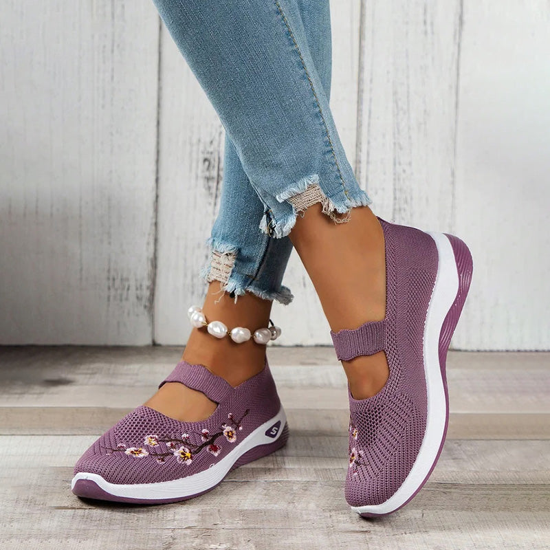 Chaussures Femme avec Broderie Florale Lucyle