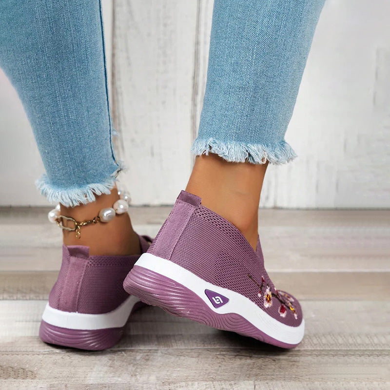 Chaussures Femme avec Broderie Florale Lucyle