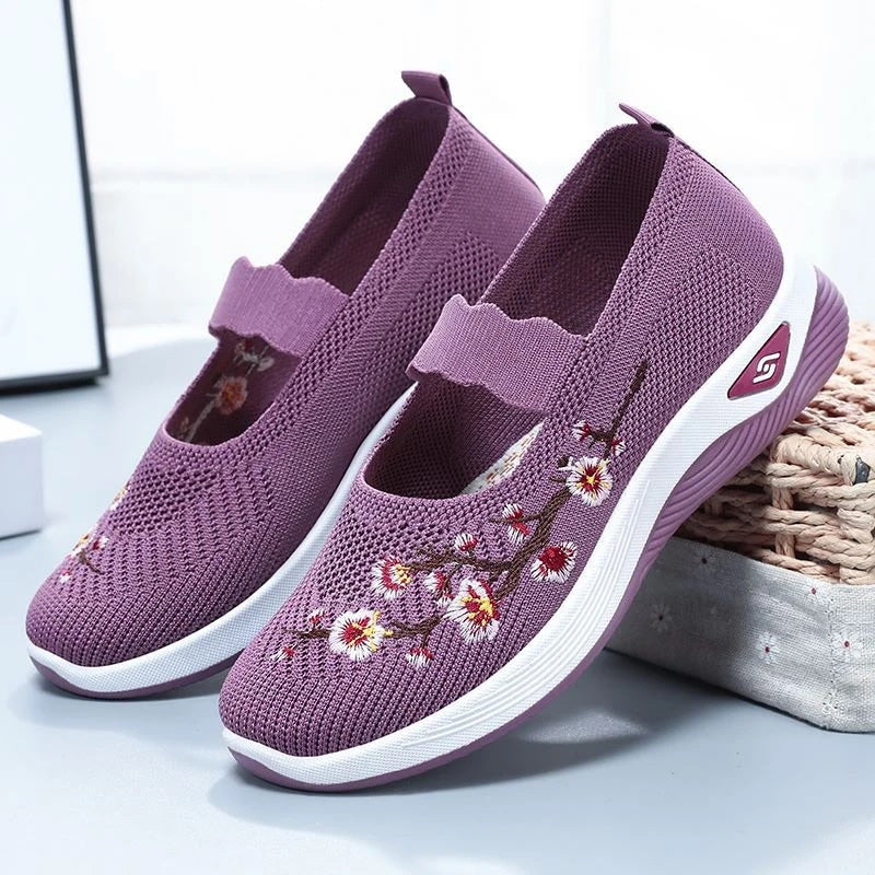 Chaussures Femme avec Broderie Florale Lucyle