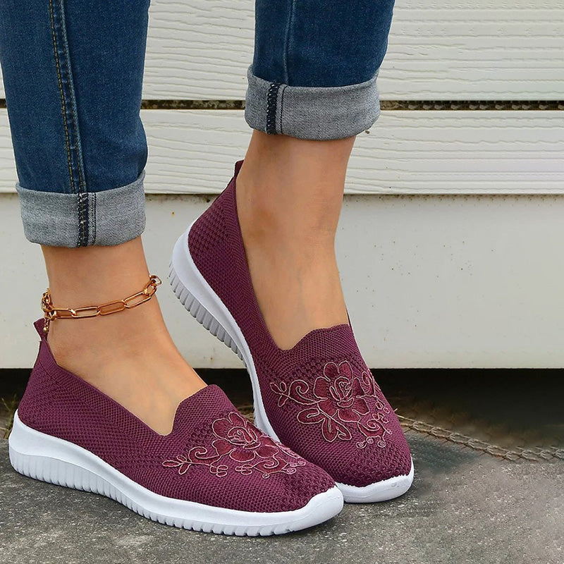 Chaussures Femme avec Broderie Florale Lucyle