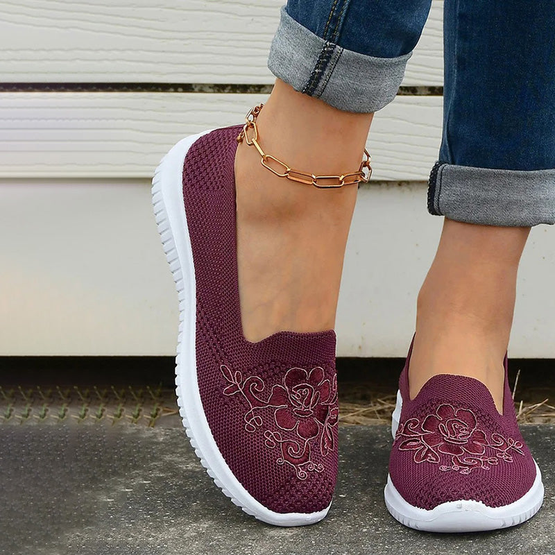 Chaussures Femme avec Broderie Florale Lucyle