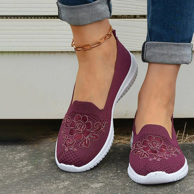 Chaussures Femme avec Broderie Florale Lucyle