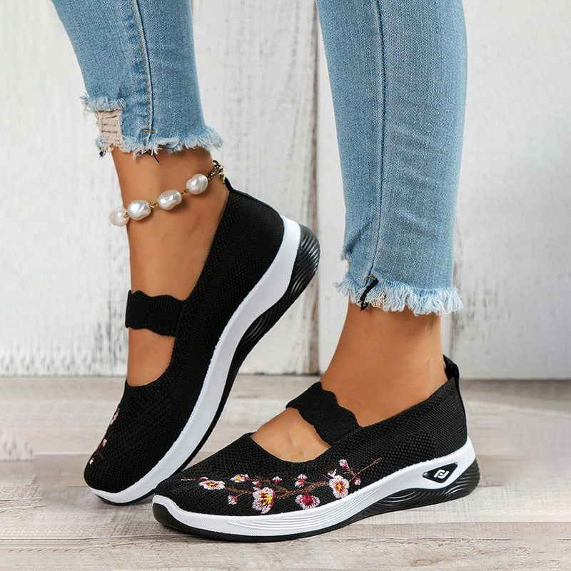 Chaussures Femme avec Broderie Florale Lucyle