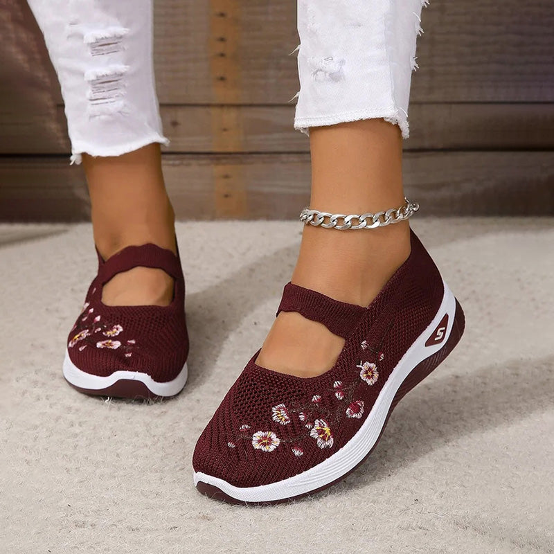Chaussures Femme avec Broderie Florale Lucyle
