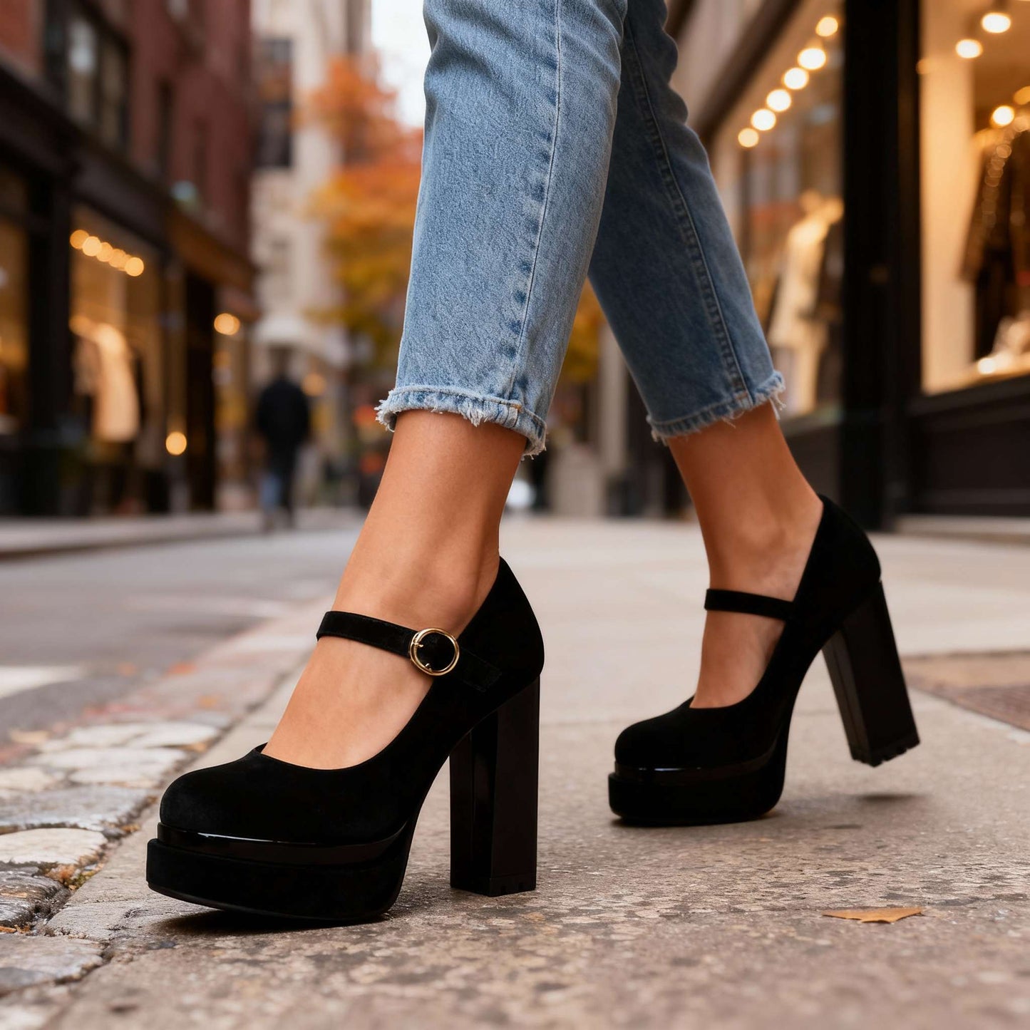 Chaussures Femme avec Talon Bloc Confortable Lucyle