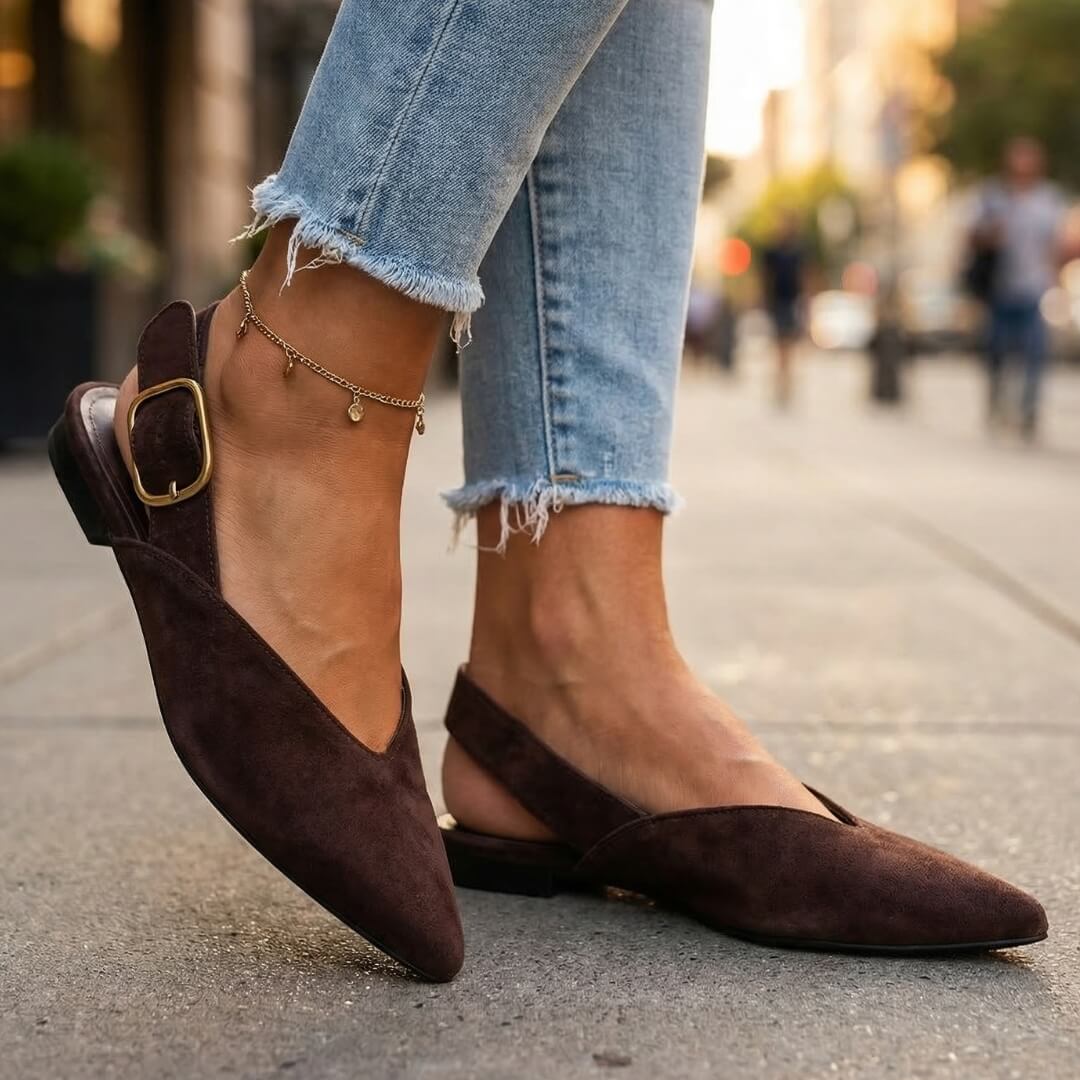 Chaussures Plates Femme avec Sangle Réglable Lucyle