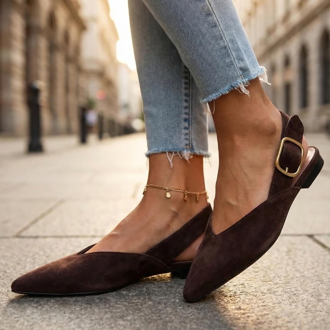 Chaussures Plates Femme avec Sangle Réglable Lucyle