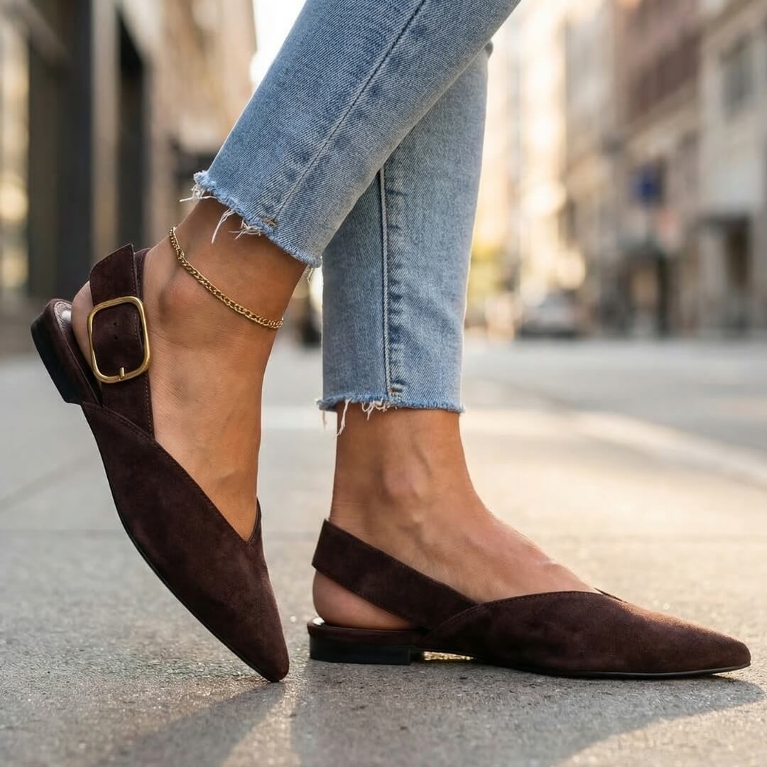 Chaussures Plates Femme avec Sangle Réglable Lucyle