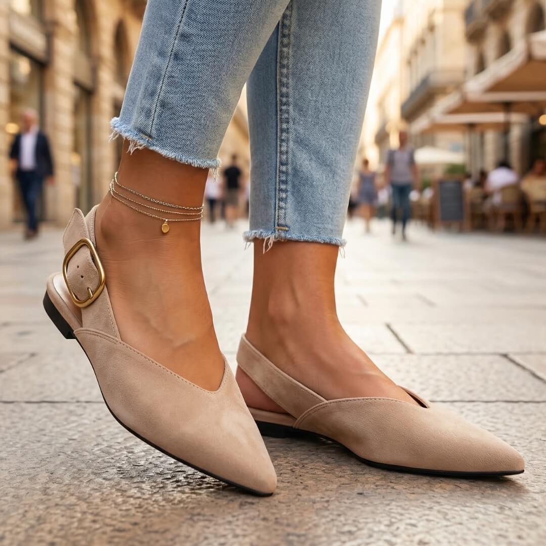 Chaussures Plates Femme avec Sangle Réglable Lucyle