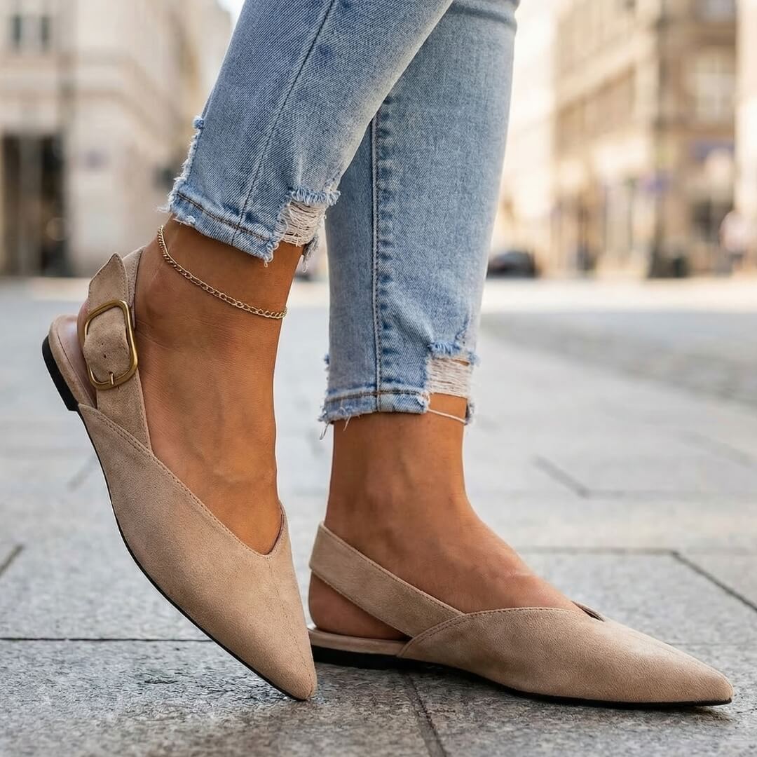 Chaussures Plates Femme avec Sangle Réglable Lucyle