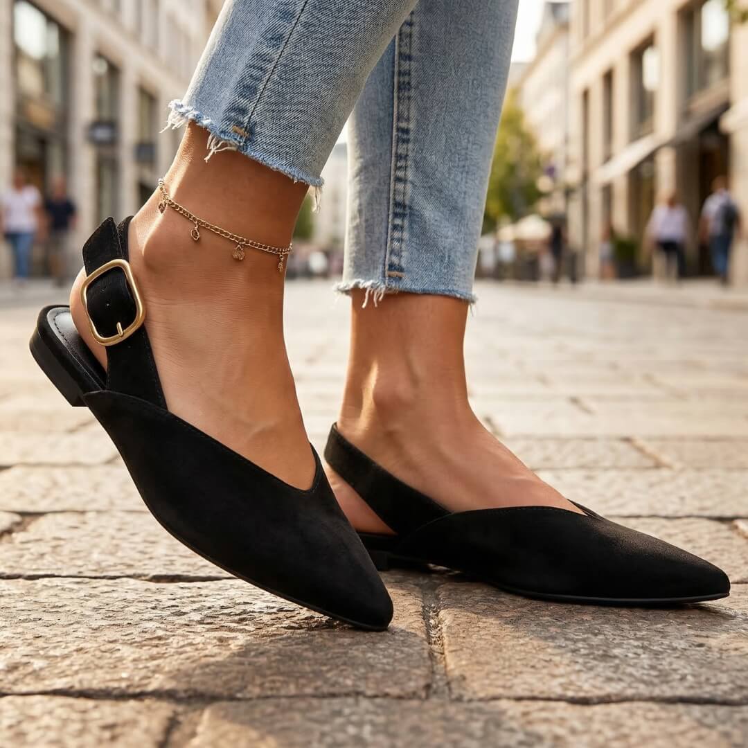 Chaussures Plates Femme avec Sangle Réglable Lucyle