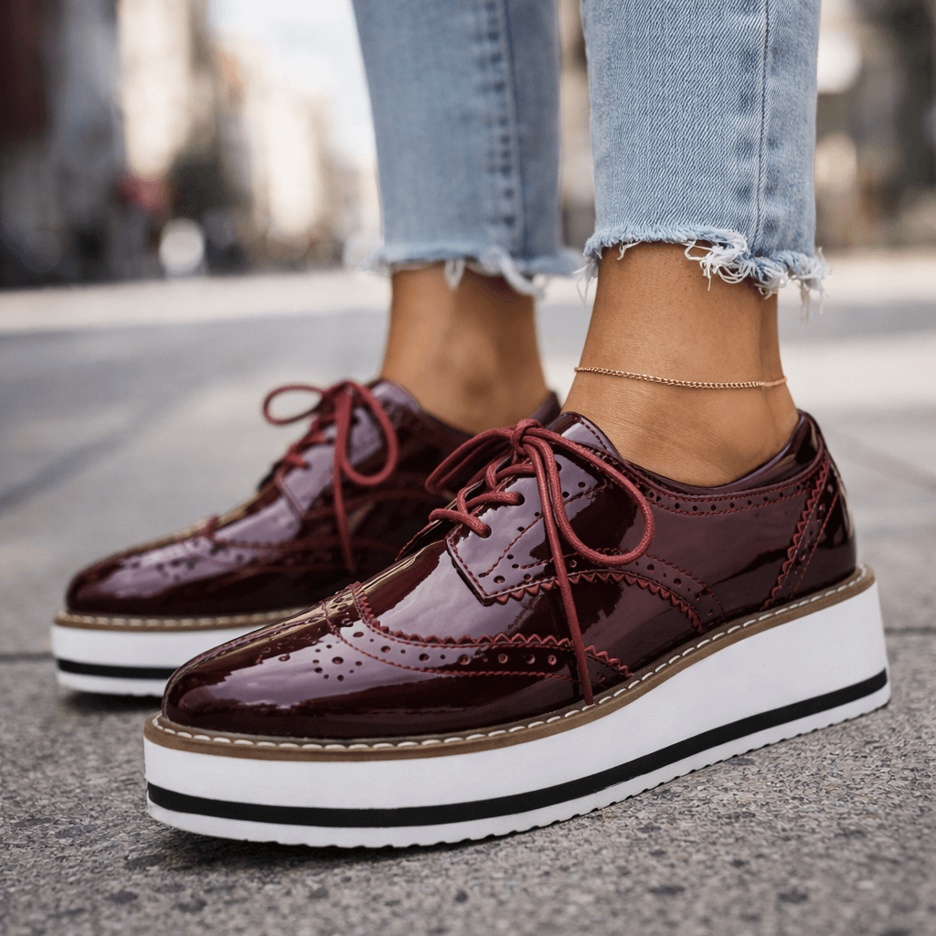 Chaussures à Plateforme Femme avec Détails Richelieu Lucyle