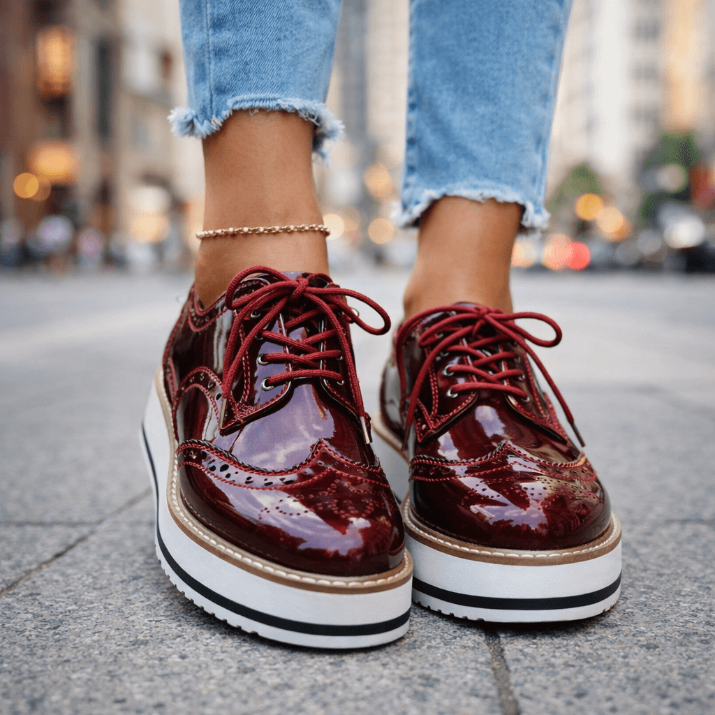 Chaussures à Plateforme Femme avec Détails Richelieu Lucyle