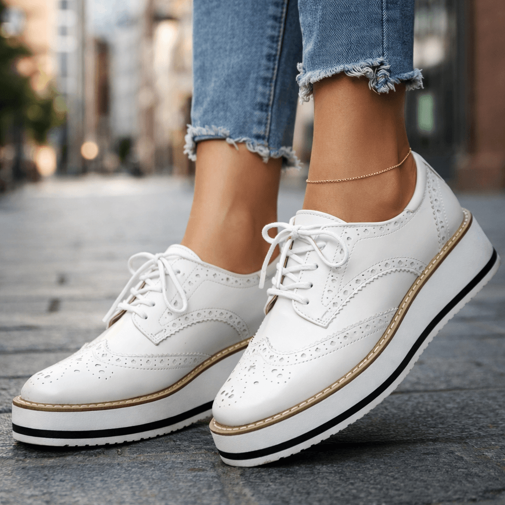 Chaussures à Plateforme Femme avec Détails Richelieu Lucyle
