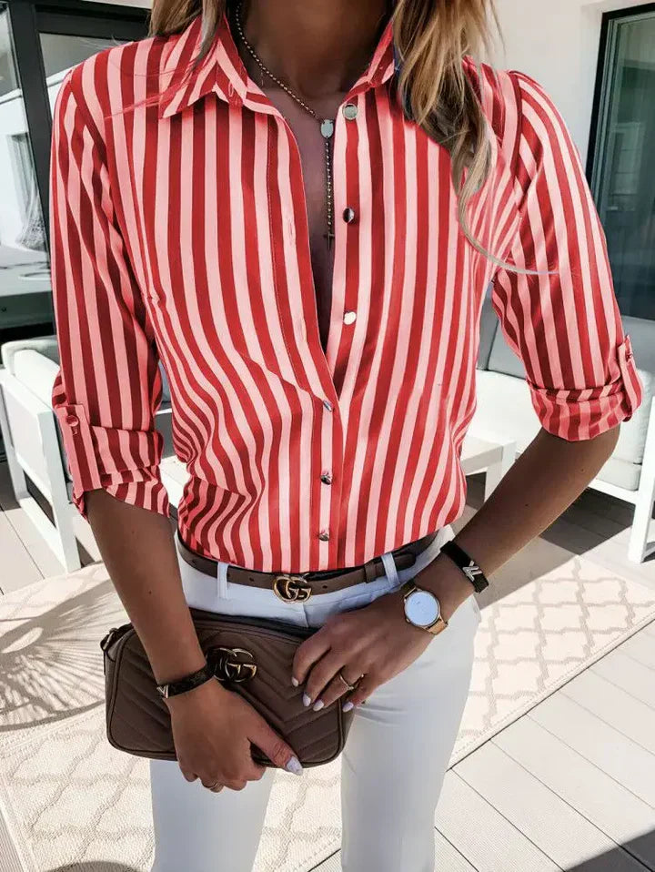 Chemise Femme à Rayures avec Confort Optimal Lucyle