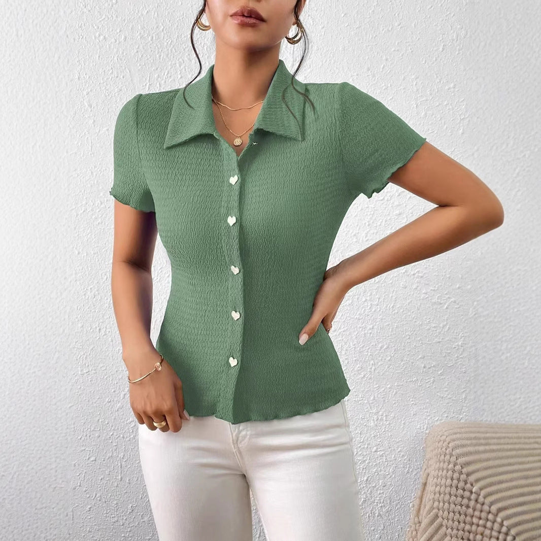 Chemisier Femme avec Design Structuré en Tissu Léger Lucyle