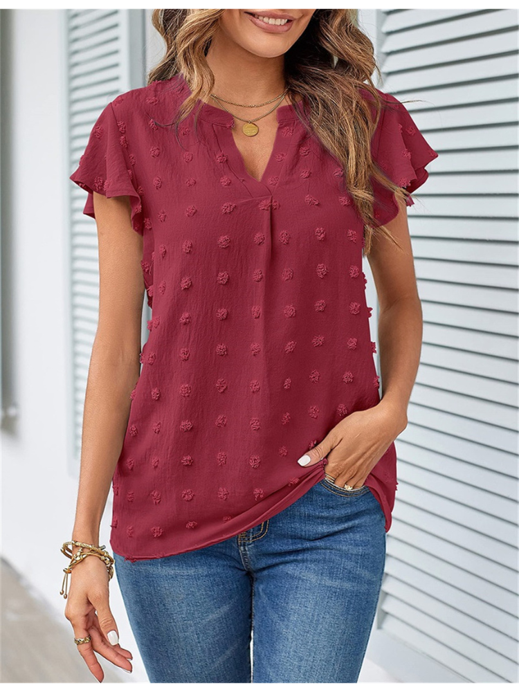 Chemisier Femme avec Manches Papillon Lucyle