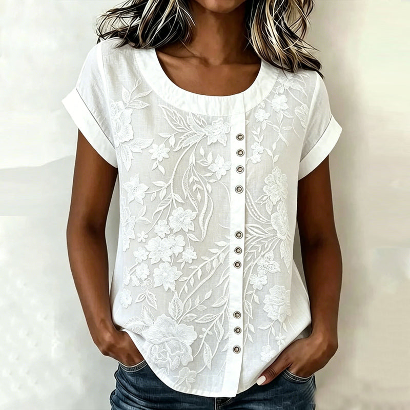 Chemisier Femme avec Motif Floral Tendance Lucyle