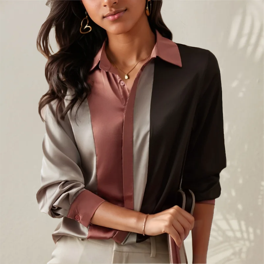 Chemisier Femme en Satin avec Style Moderne Lucyle