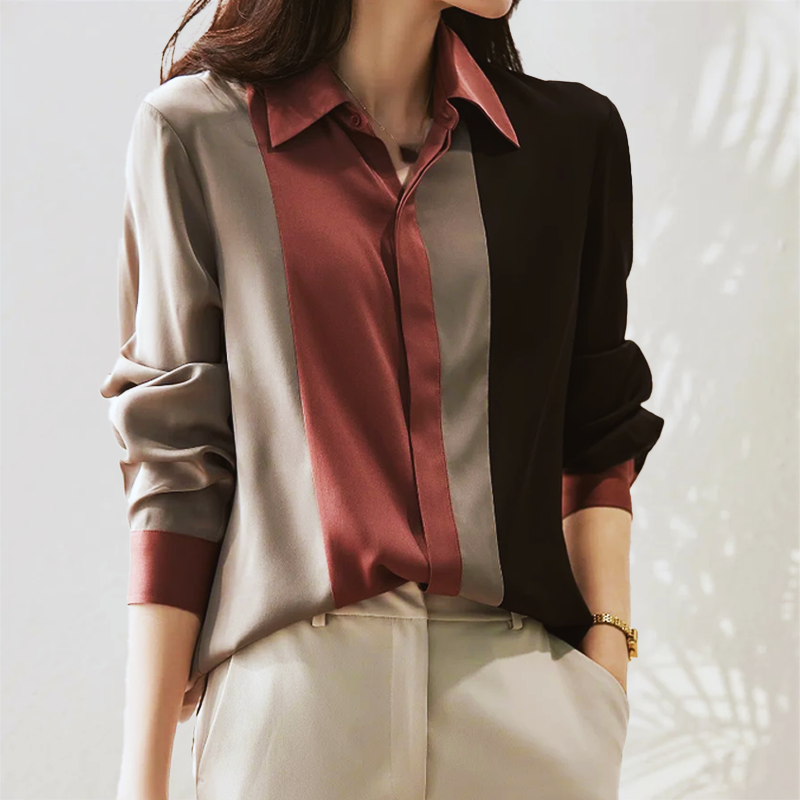 Chemisier Femme en Satin avec Style Moderne Lucyle