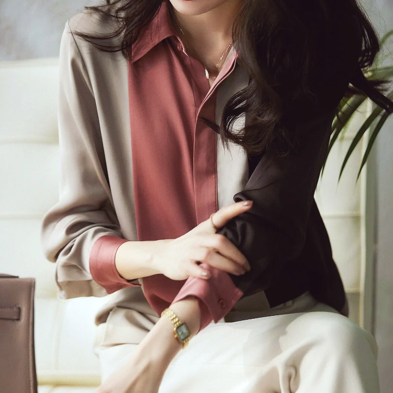Chemisier Femme en Satin avec Style Moderne Lucyle