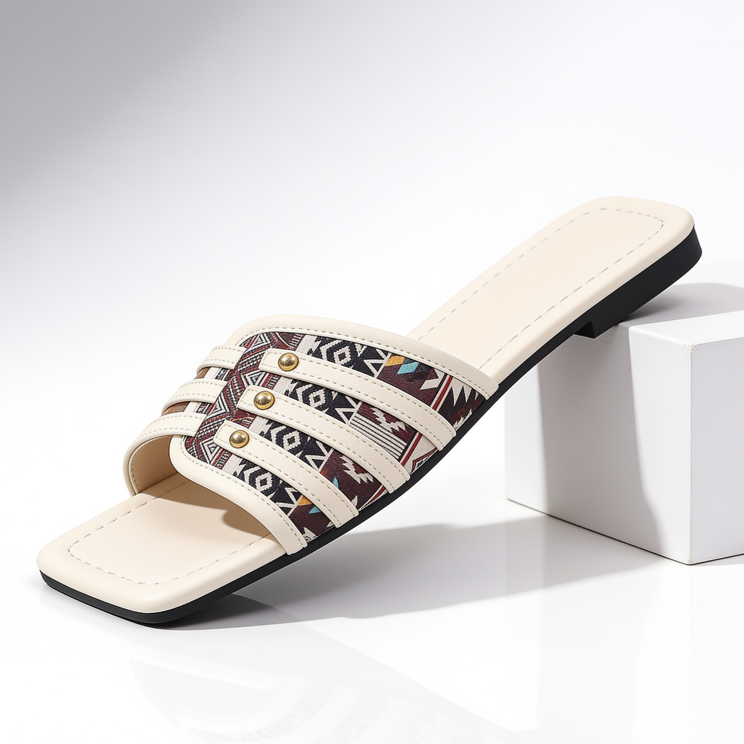 Claquettes Femme avec Panneau Aztèque Lucyle