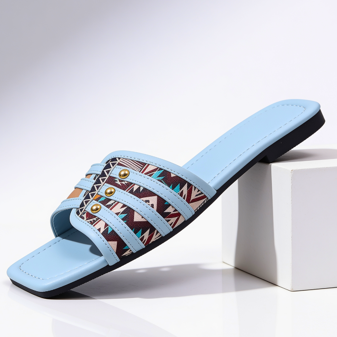 Claquettes Femme avec Panneau Aztèque Lucyle