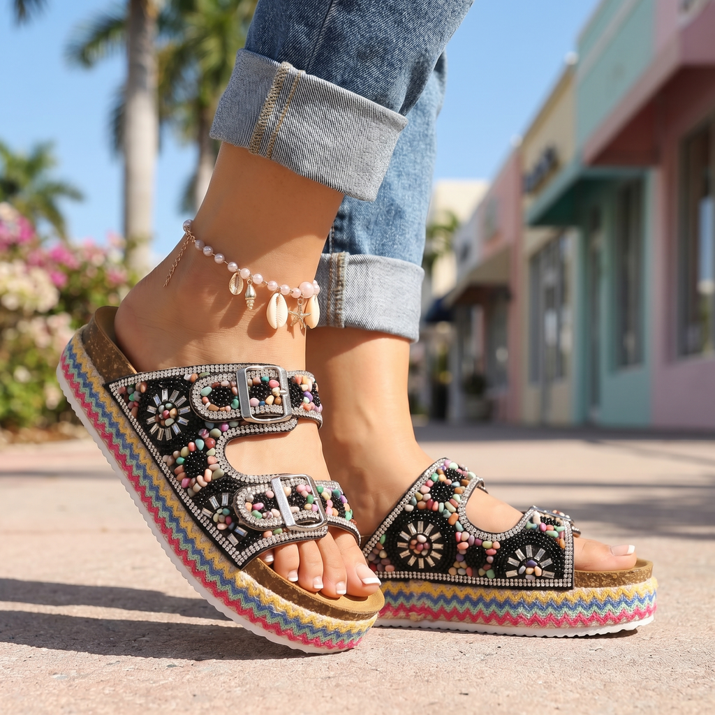 Claquettes Femme avec Semelle Rembourrée Lucyle