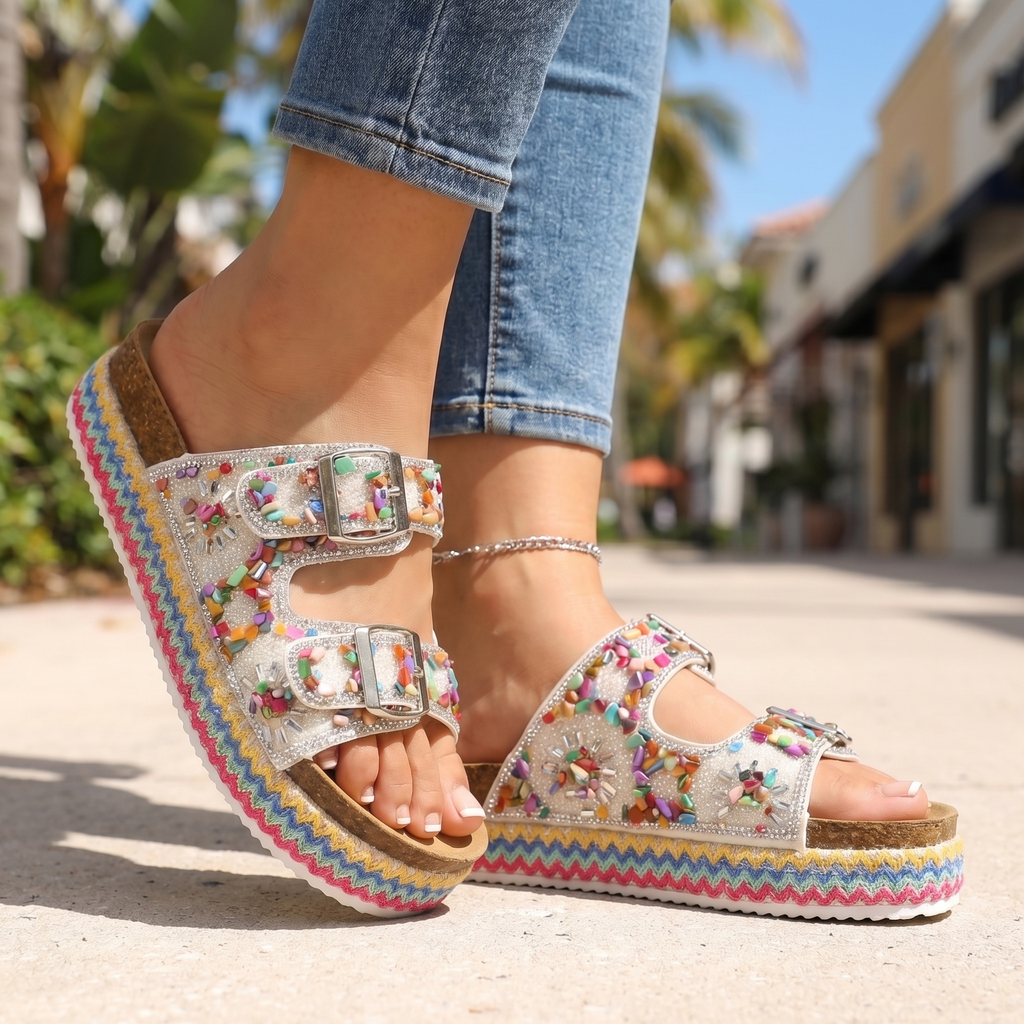 Claquettes Femme avec Semelle Rembourrée Lucyle