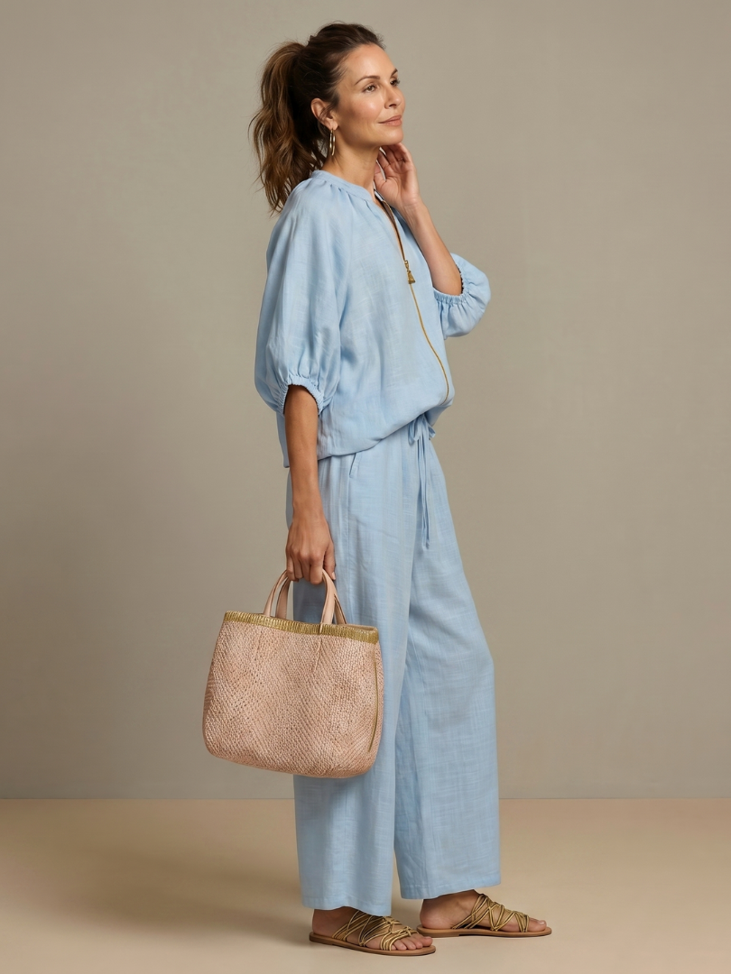 Ensemble Blouson Femme avec Pantalon Large Lucyle