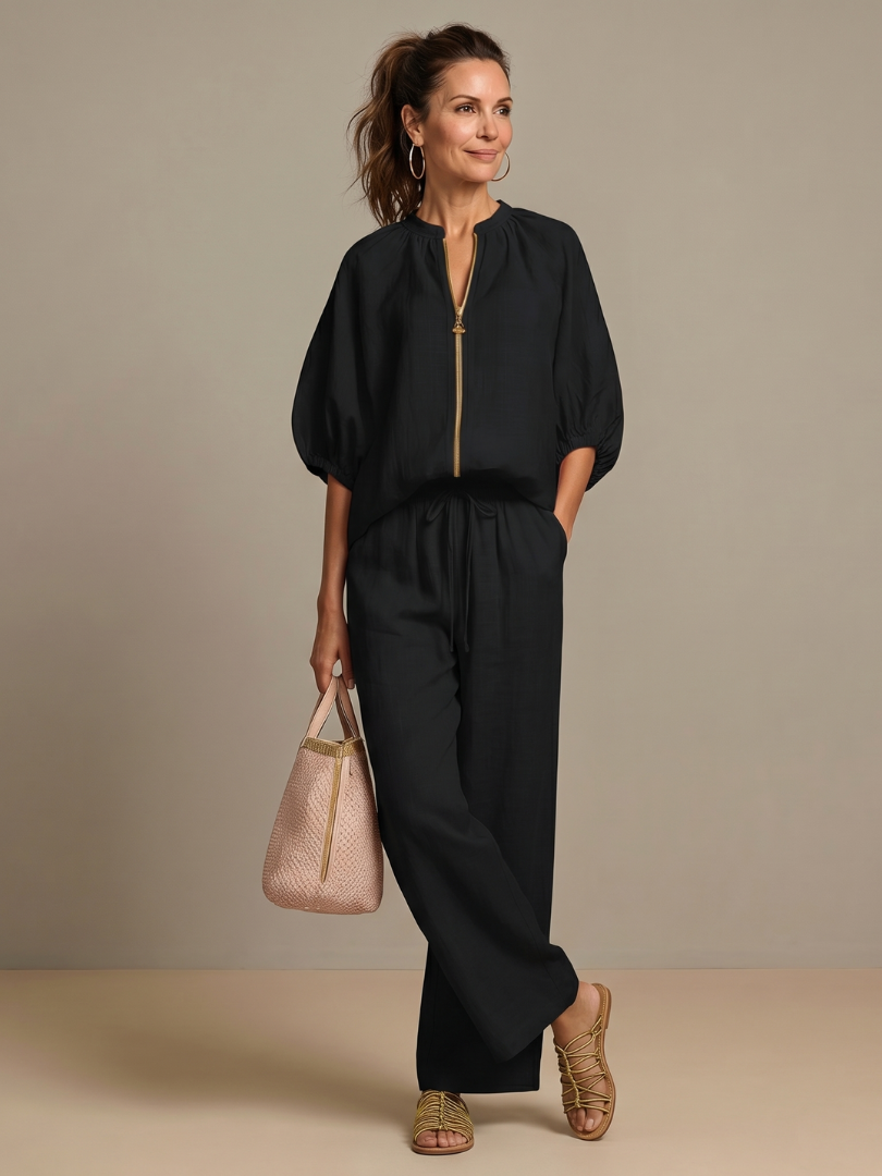 Ensemble Blouson Femme avec Pantalon Large Lucyle